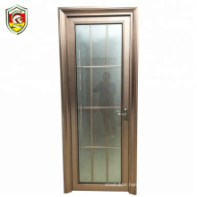 home used aluminium frame frosted tempered glass bathroom interior door